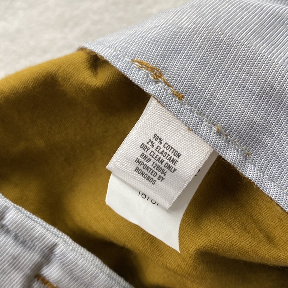 Bonobos Pleated Stretch Corduroy Trouser/Pant (Mustard) *NWOT* - Picture 15 of 16